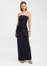Kookai Tori Trim Maxi Dress | Black (4 Day Hire)