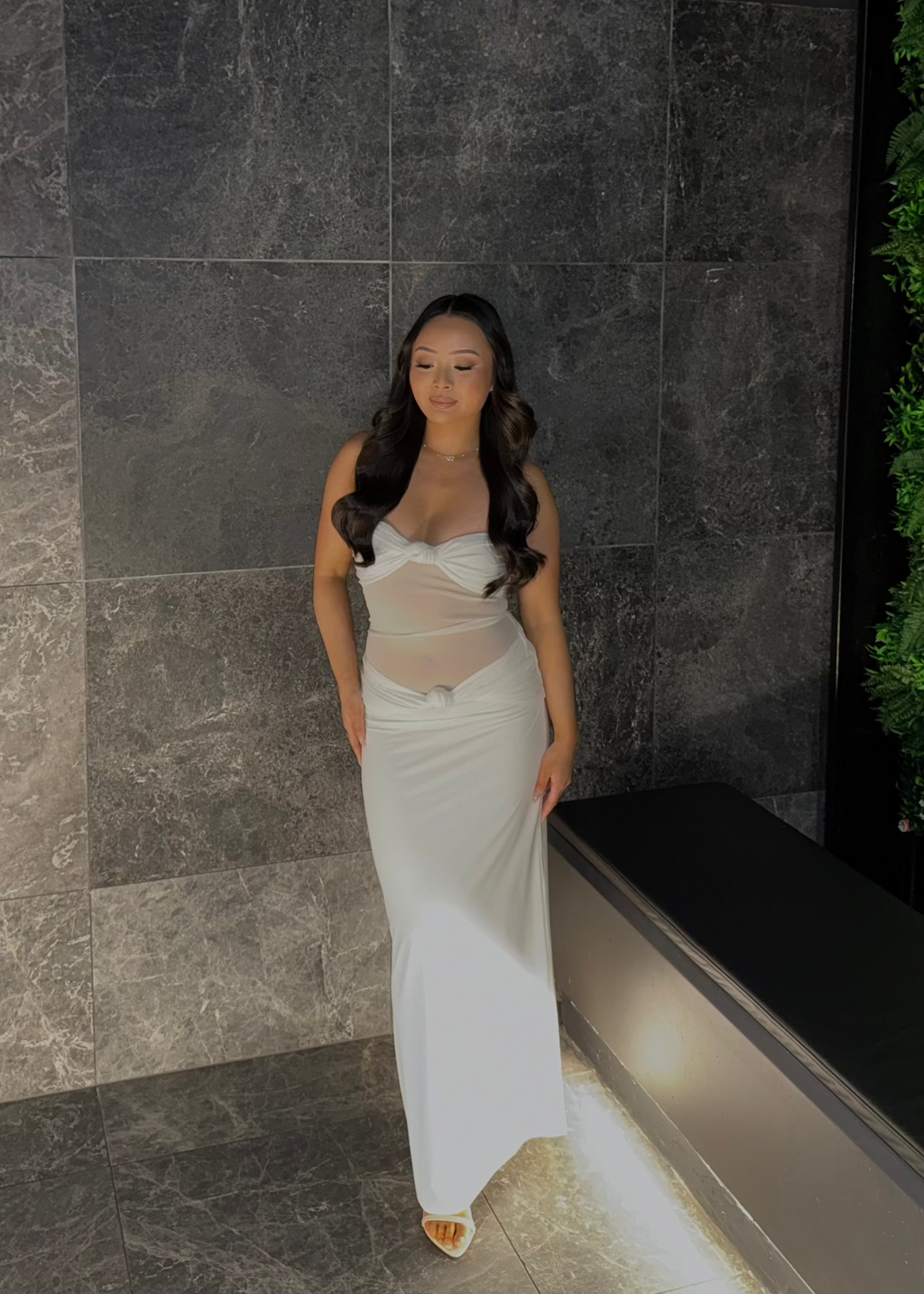 amara maxi dress white Sasha Therese Amara Maxi Dress