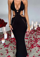 Babyboo Arabella Maxi Dress | Black (4 Day Hire)