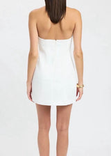 Kookai Oyster Trim Mini Dress | White (4 Day Hire)