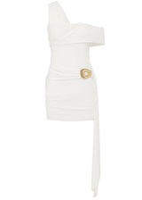 Runaway The Label Kassi One Shoulder Mini Dress | White (4 Day Hire)