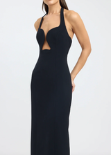Kookai Alto Low Cut Maxi Dress | Black (4 Day Hire)