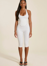 COMING SOON - Mars The Label Sandra Capri Jumpsuit | Polka Dot