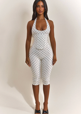 COMING SOON - Mars The Label Sandra Capri Jumpsuit | Polka Dot