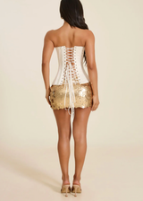 COMING SOON - Mars The Label Sasha Corset + Shimmi Sequin Skirt | Stone/ Gold
